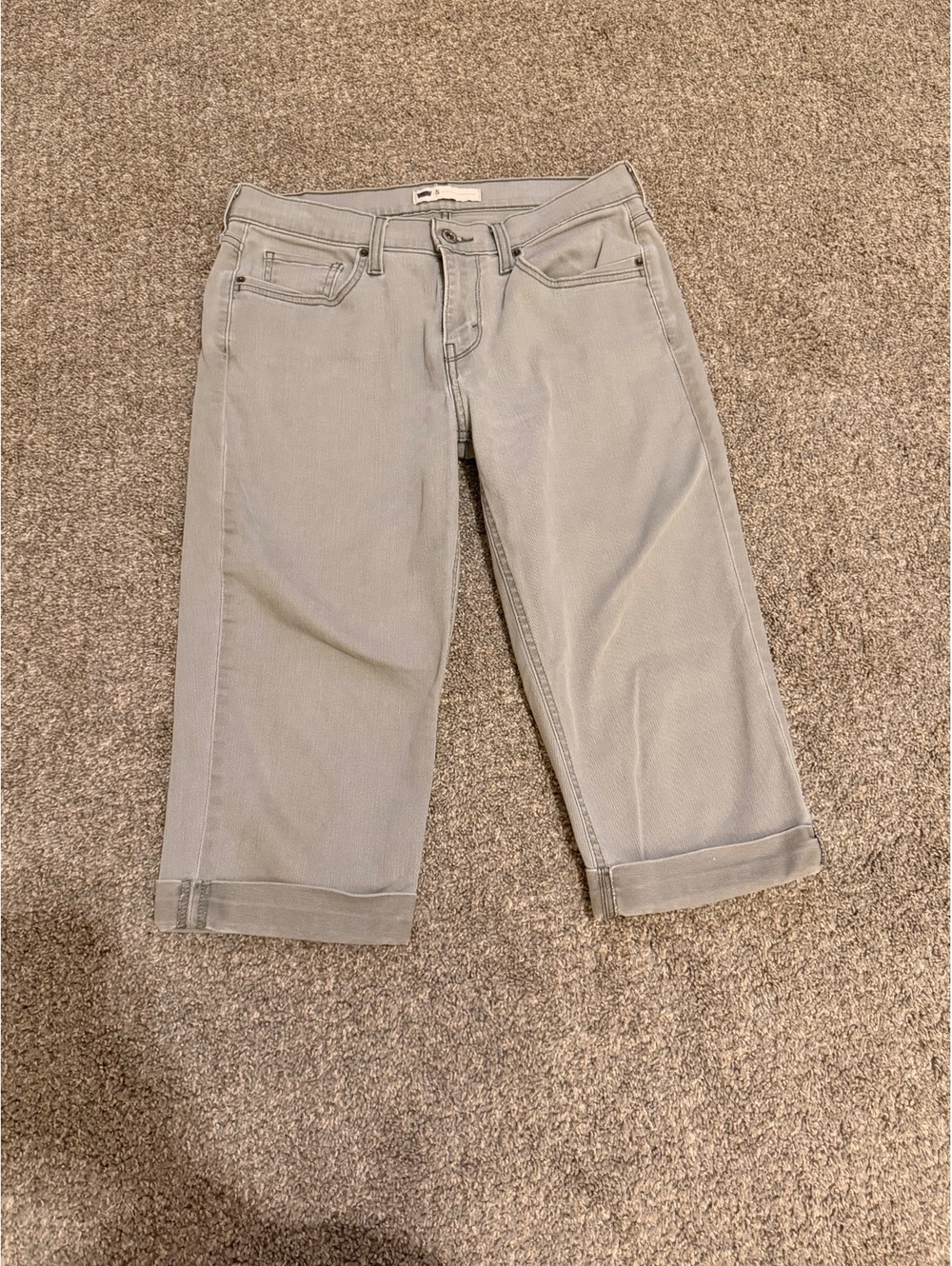 Levi’s Women’s Gray Denim Bermuda Shorts Size 8 W29